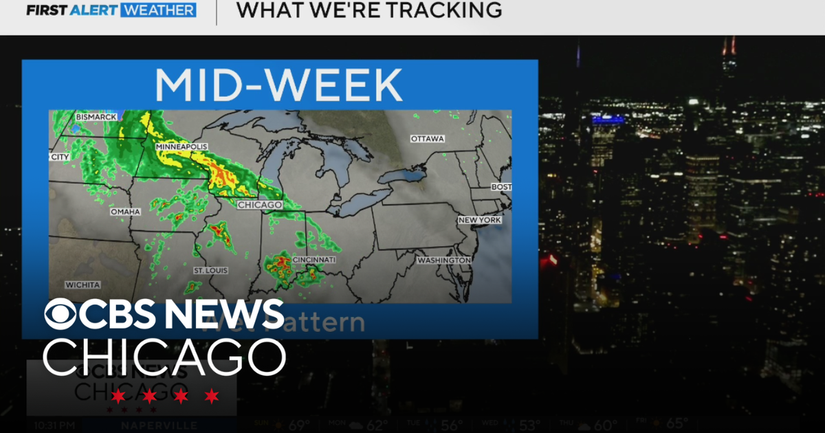 Chilly next few days, wet pattern midweek in Chicago - CBS Chicago