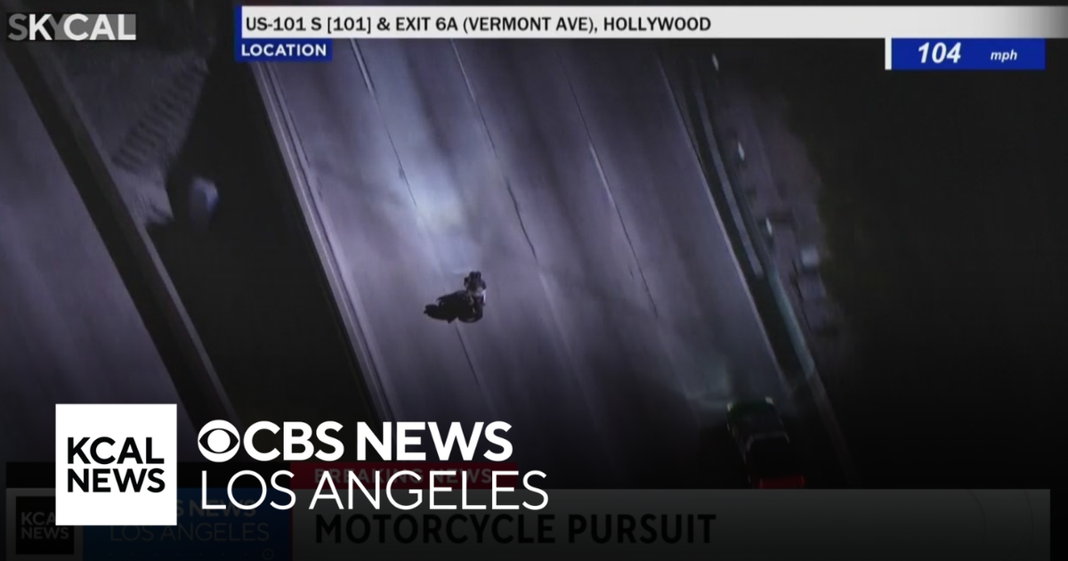 CHP officers chase speeding motorcycle with two riders along LA ...