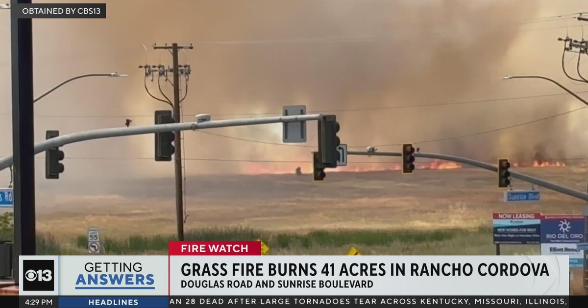 Crews stop forward progress of Rancho Cordova fire that burned 41 acres