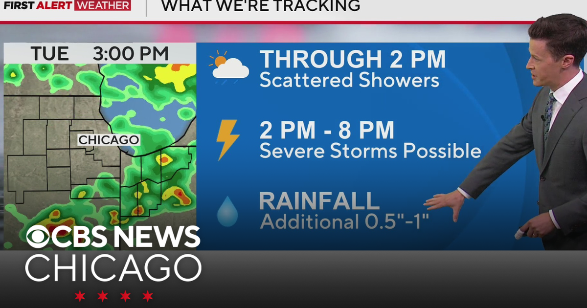 Severe storms approaching Tuesday afternoon - CBS Chicago