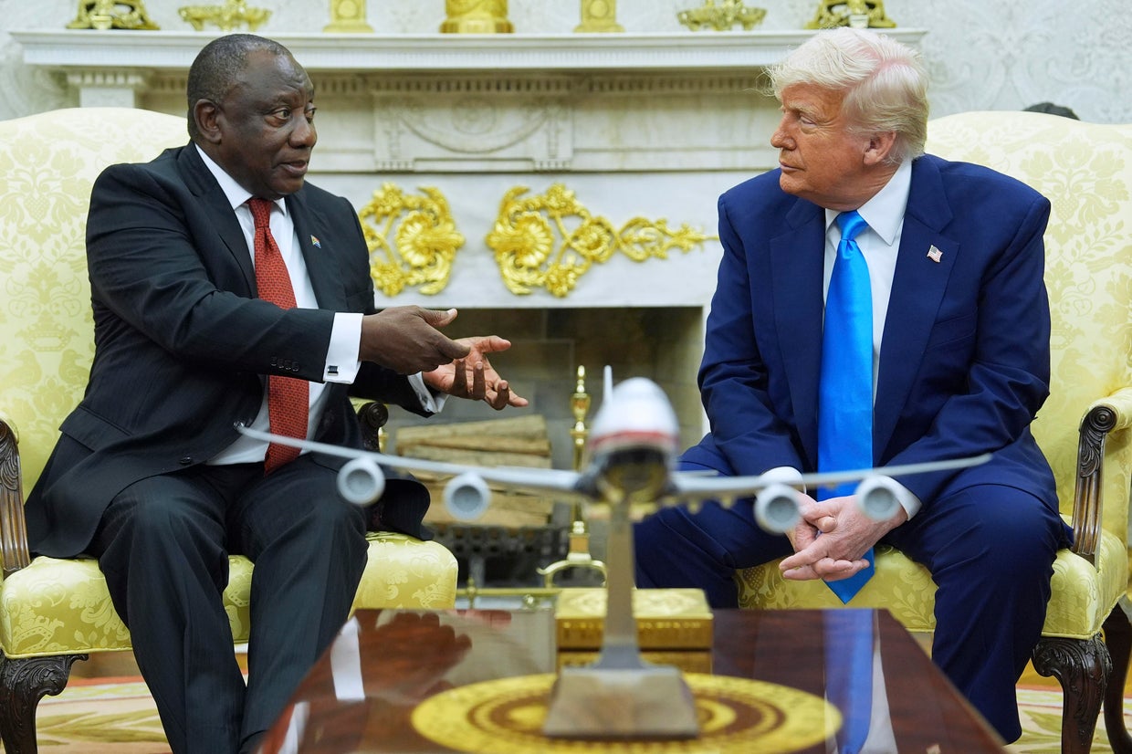 Trump, South African president have tense exchange in White House ...
