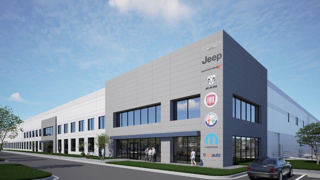 Rendering of new Stellantis hub in Metro Detroit 