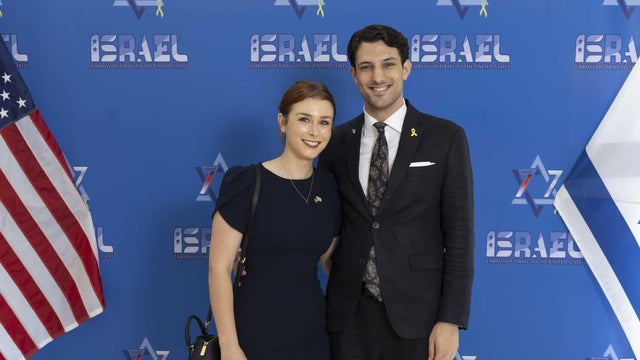 Israel's embassy in the US has posted a photo of the two victims of the shooting overnight in Washington 