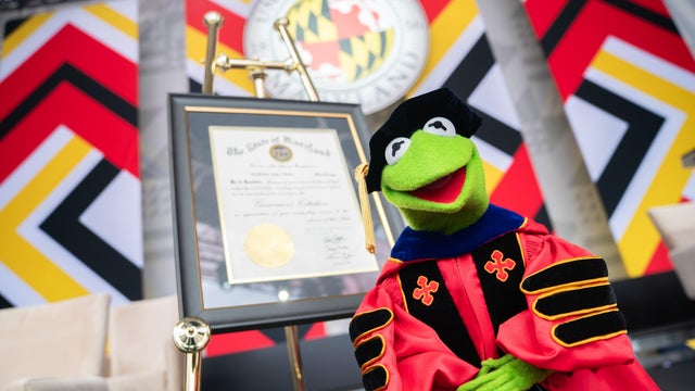 Kermit the Frog University of Maryland Commencement 2025 