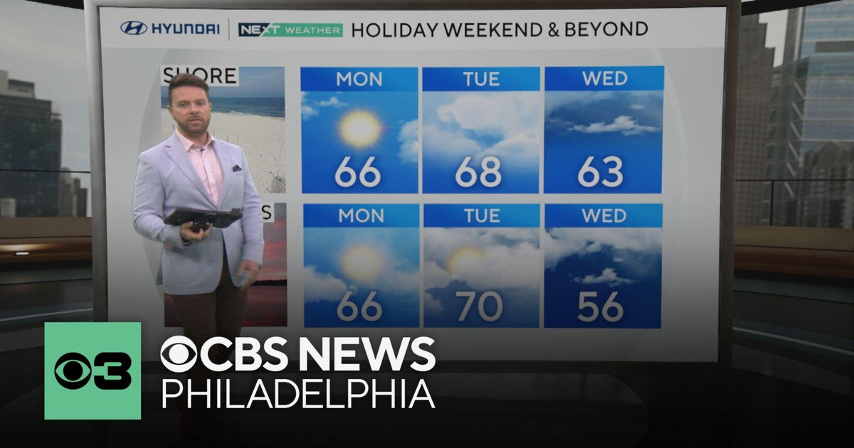 Sunny Memorial Day in Philadelphia area, tracking rain mid-week - CBS ...