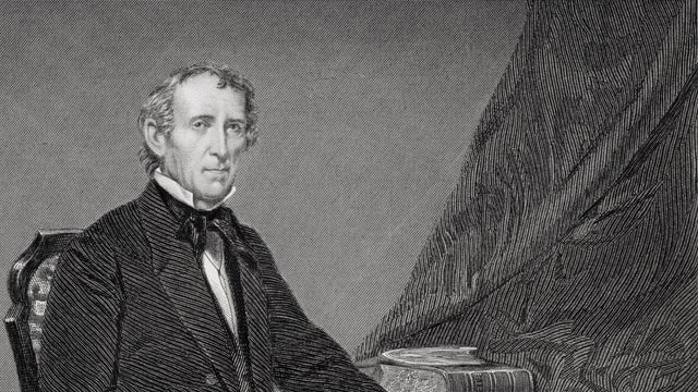 John Tyler 1790 to 1862. 10th president of the United States 1841 to 1845 From painting by Alonzo Chappel 