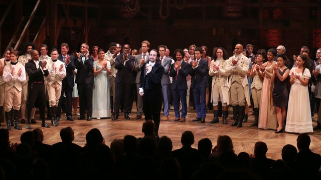 "Hamilton" Broadway Opening Night - Arrivals And Curtain Call 