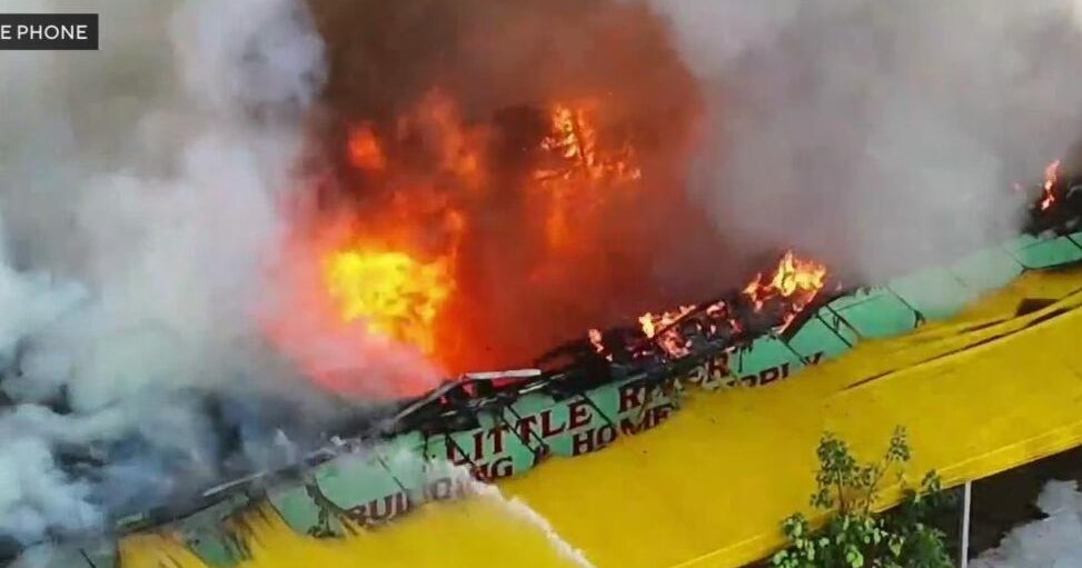 Abandoned warehouse bursts into massive fire in Miami, officials say ...