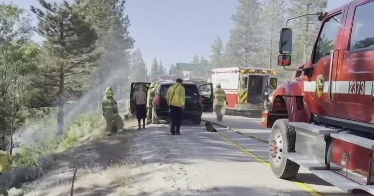 4 people injured after car catches fire in I-80 crash in Placer County ...