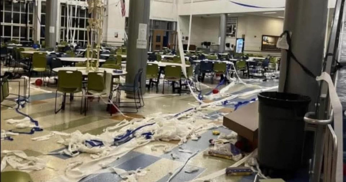 Senior prank leaves large mess at Massachusetts high school, school officials call it immature Senior prank leaves large mess at Massachusetts high school, school officials call it immature
