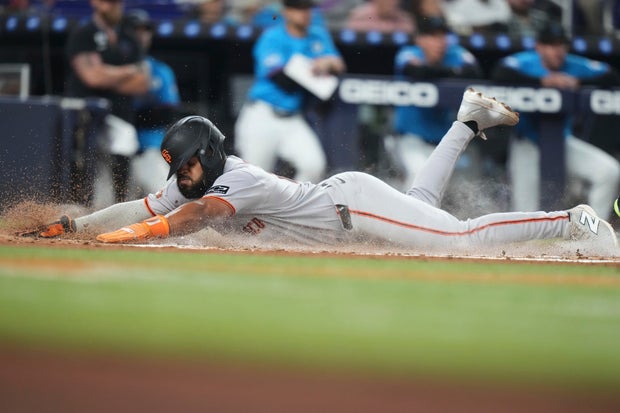 Giants Marlins Baseball 