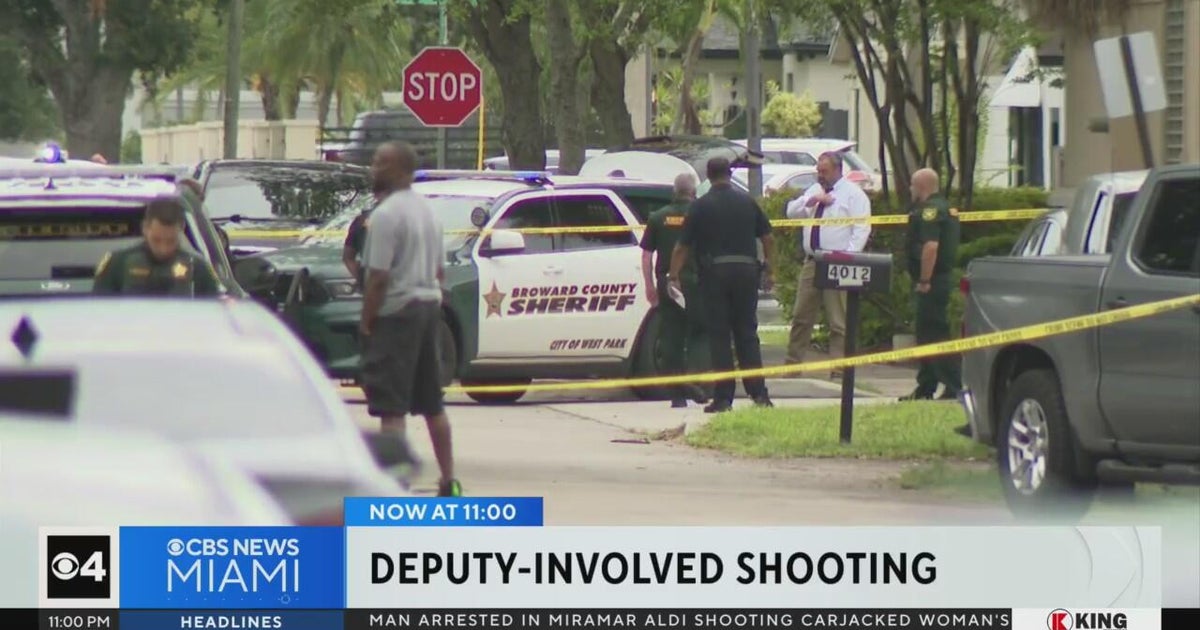 Man shot by BSO deputy in West Park after getting punched in face - CBS ...