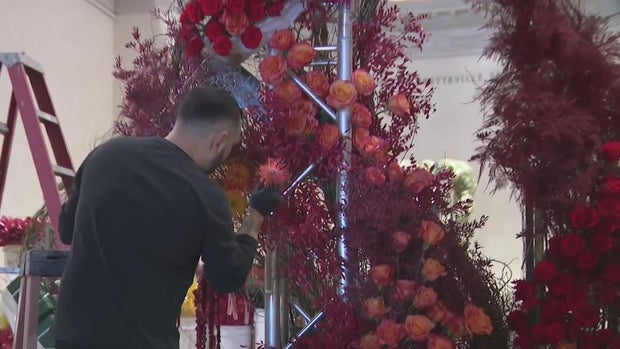 Floral Display Designed by Raul Duenas for Bouquets to Art 
