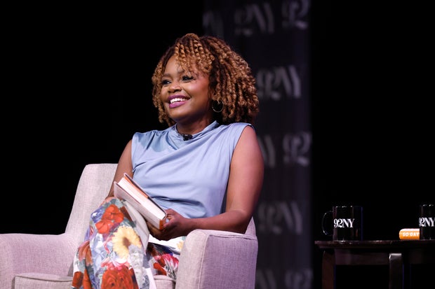 Karine Jean-Pierre speaks during a conversation at 92NY on June 3, 2025, in New York City.