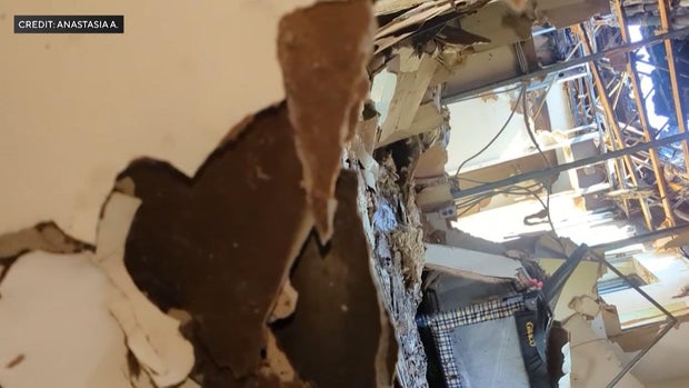 Inside a Nyack building damaged by fire 