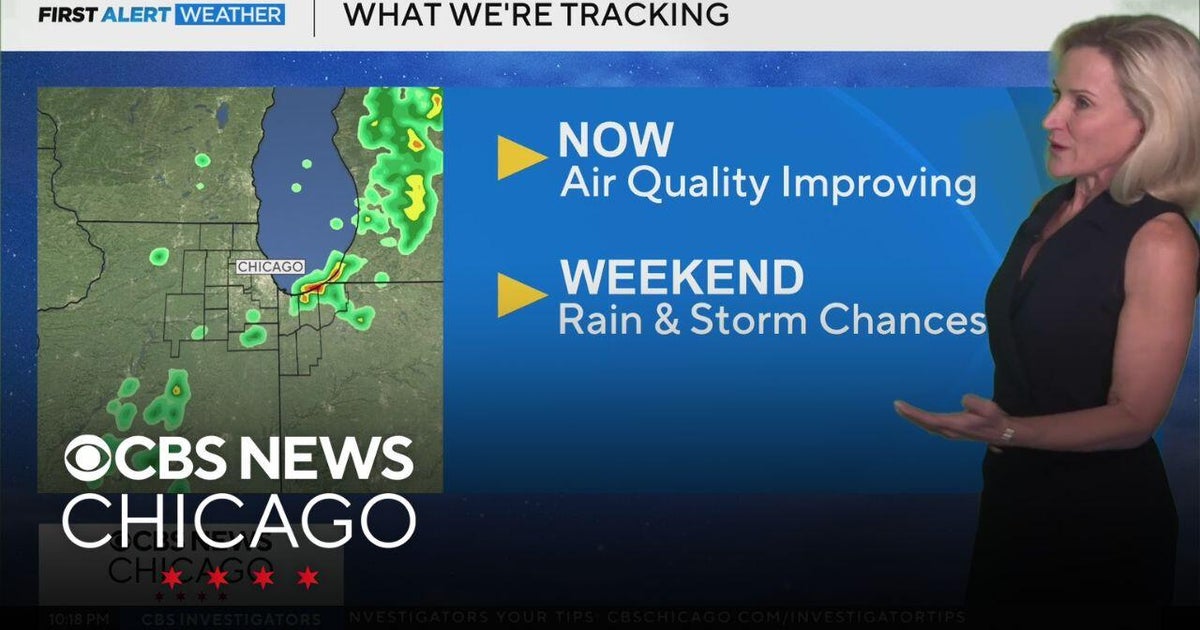 Improving air quality ahead of weekend rain and storm chances - CBS Chicago