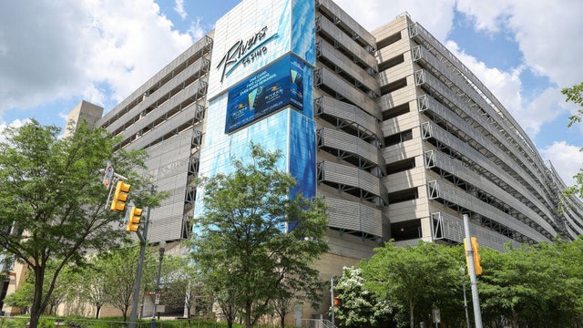 An exterior view of the Rivers Casino in Pittsburgh 