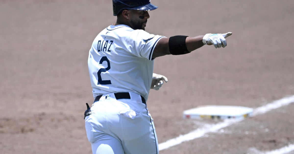 Díaz powers Tampa Bay Rays past Miami Marlins 3-2; Rasmussen’s streak of 23 scoreless innings halted in 1st Díaz powers Tampa Bay Rays past Miami Marlins 3-2; Rasmussen’s streak of 23 scoreless innings halted in 1st
