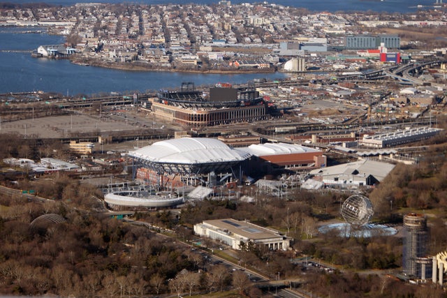 Aerial View Of USTA Billie Jean King National Tennis Center 