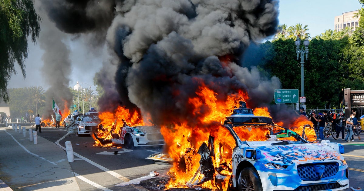 Waymo suspends car service in downtown Los Angeles after 5 vehicles set ablaze during ICE protests Waymo suspends car service in downtown Los Angeles after 5 vehicles set ablaze during ICE protests
