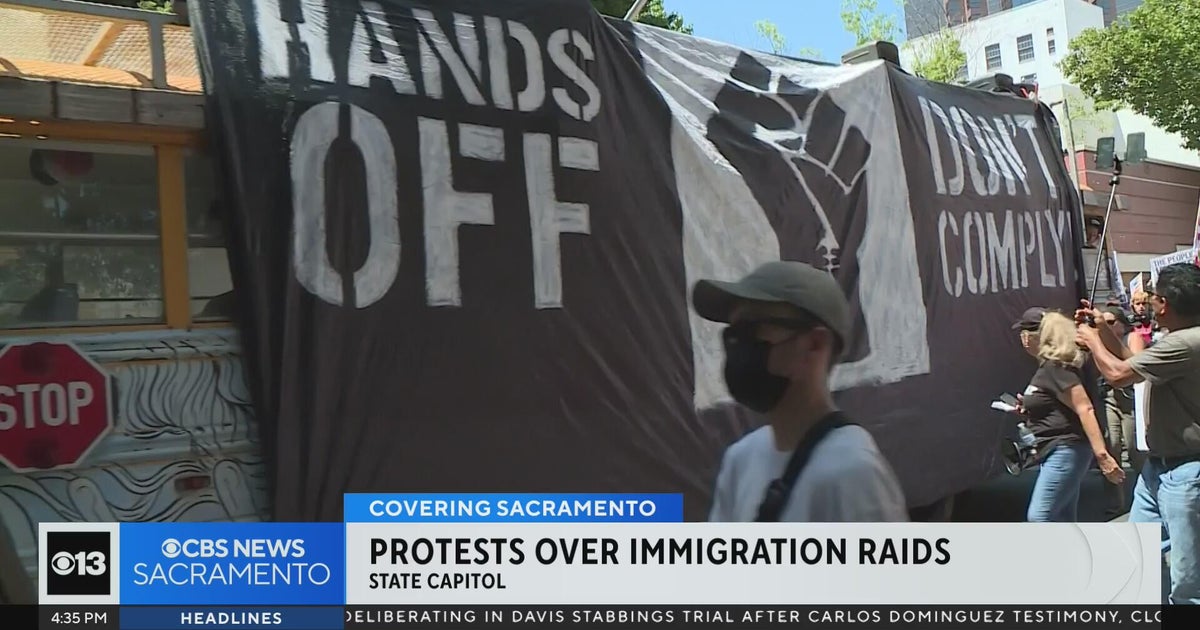 Protests unfold across Sacramento over immigration raids in Los Angeles