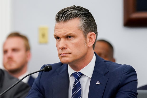 Pete Hegseth, the secretary of defense, during a House Appropriations Subcommittee on Defense hearing in Washington, DC, on Tuesday, June 10, 2025.