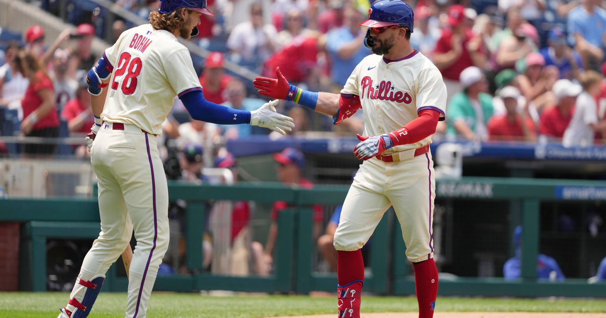Schwarber and Bohm homer, Luzardo strikes out 10 to lead Phillies past Cubs 