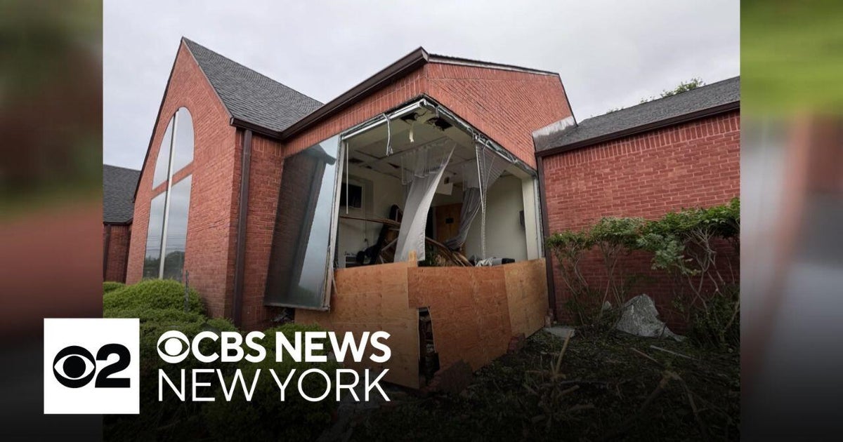 17 Long Island businesses shut down after SUV slams into building - CBS ...