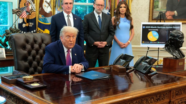 President Trump Makes Statement In The Oval Office 