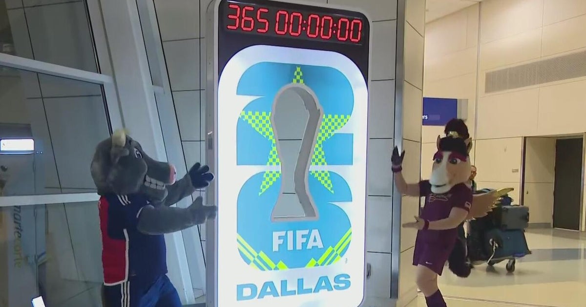 2026 FIFA World Cup countdown clock unveiled in North Texas - CBS Texas