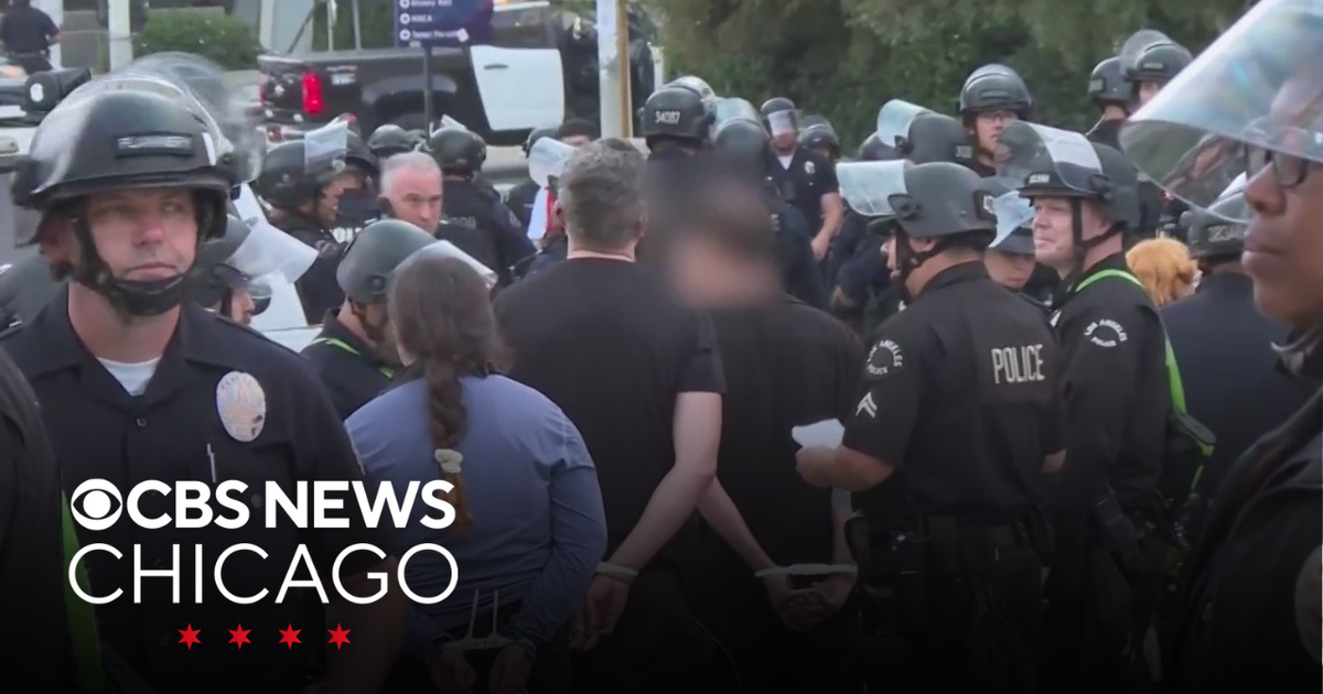 ICE raid protests enter 7th day in Los Angeles, California - CBS Chicago