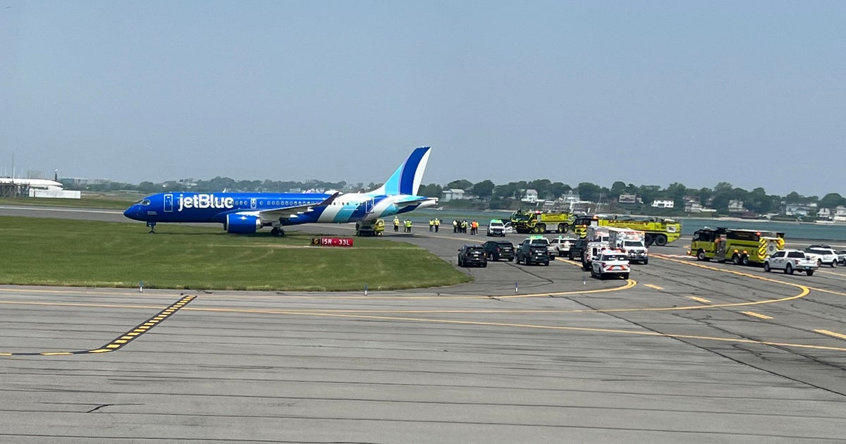 JetBlue flight landing in Boston rolls off runway on to grass 