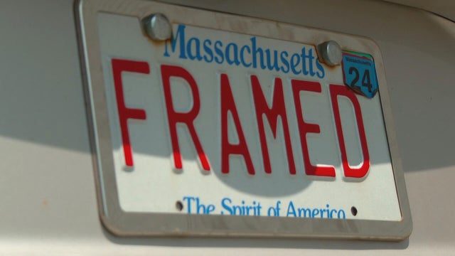 FRAMED license plate 
