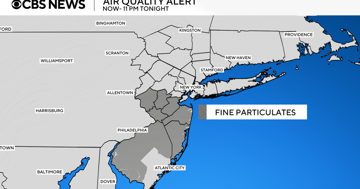 Air quality alert issued for central and southern N.J. 