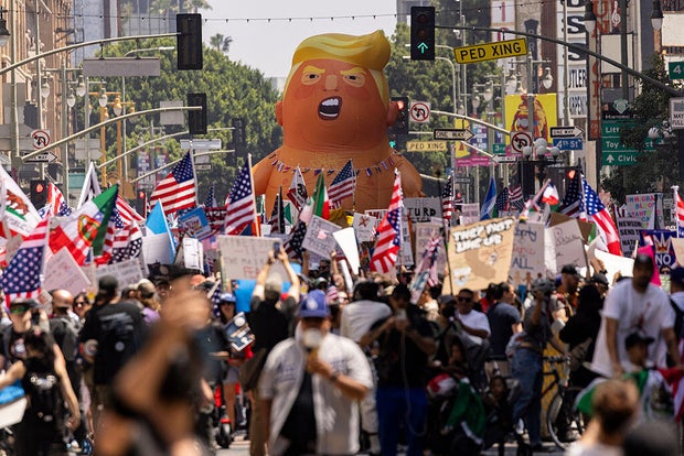 No Kings protest Los Angeles 