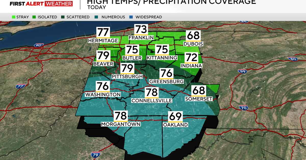 Pittsburgh will see periods of rain with potential localized flooding in some regions 