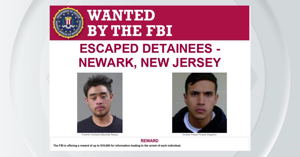 2 of 4 detainees who escaped Newark ICE facility remain missing, FBI says 
