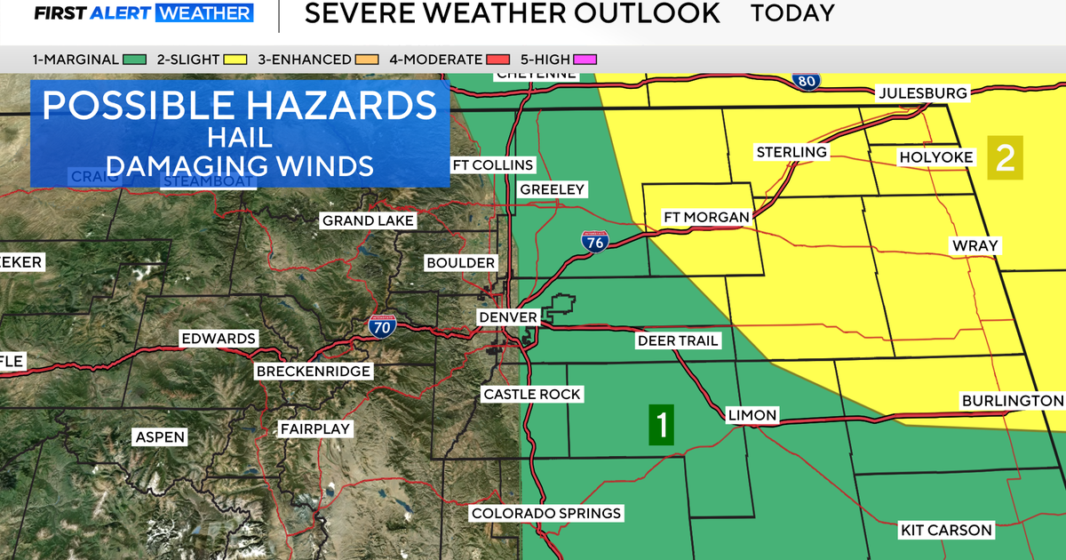 Severe storms possible in northeast Colorado today 