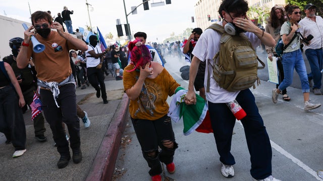 Anti-ICE demonstration in LA 