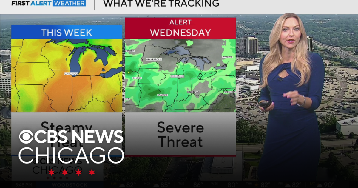 Steamy heat, severe storm threat in Chicago this week - CBS Chicago