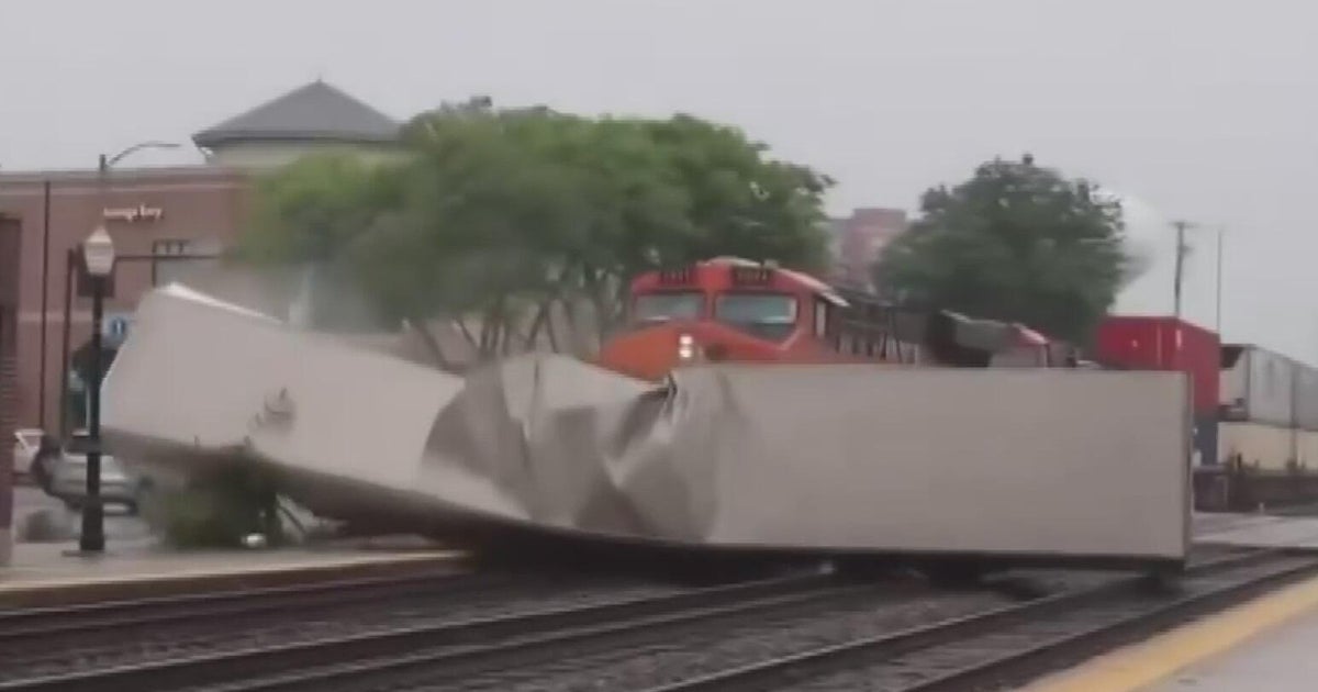 Video shows moment freight train hits semi in LaGrange 