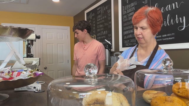 Two people work at Bean Ability cafe in Drexel Hill 