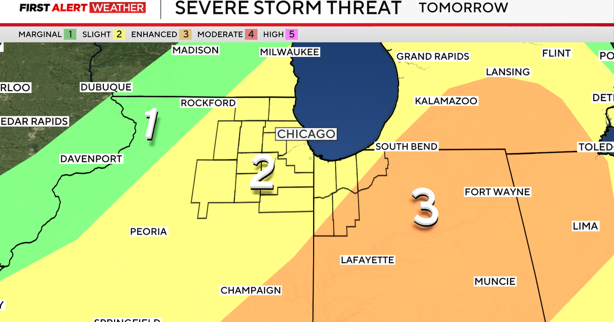 Severe storm risk rises Wednesday in Chicago 