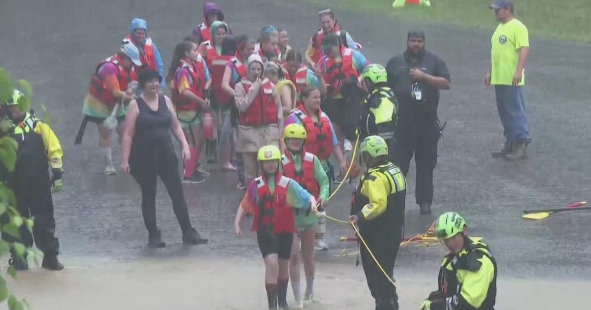 Dozens of Girl Scouts rescued from floodwaters - CBS Pittsburgh