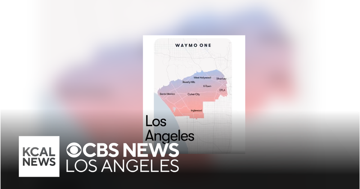 Waymo expands self-driving car service area in LA County - CBS Los Angeles