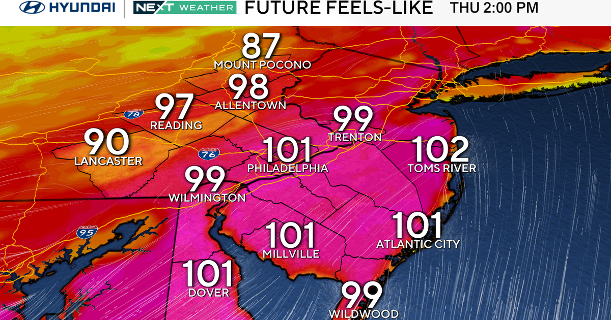 Heat advisory in effect as temps could feel like 100 in Philly over next 2 days 