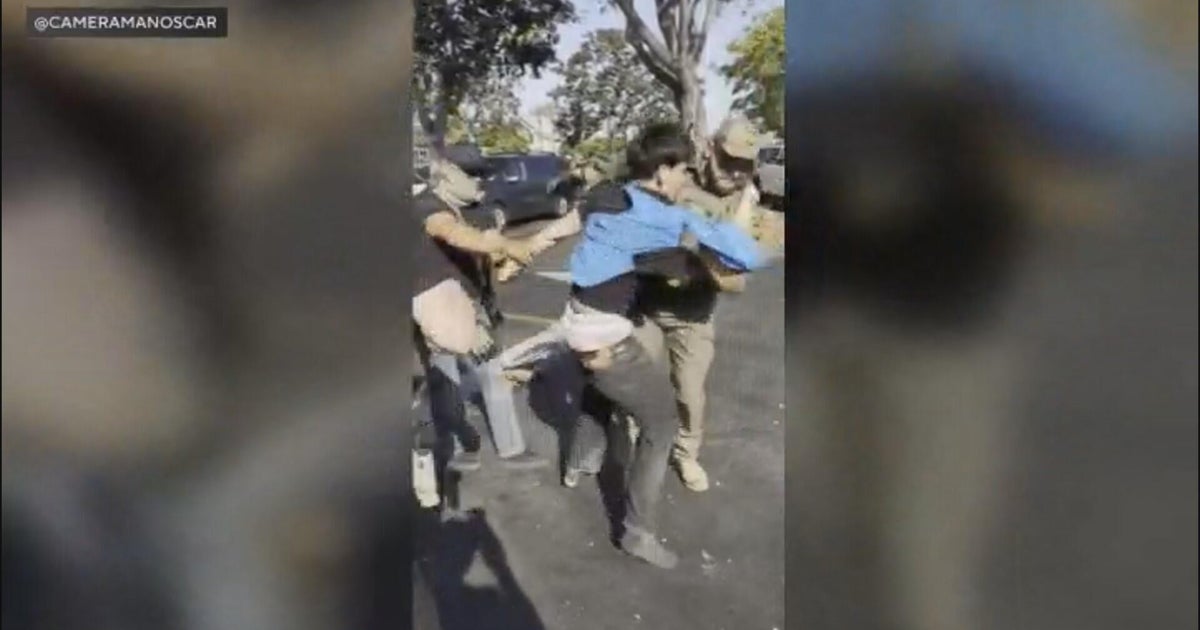 L.A. County neighborhood protests after immigration agents arrest young man 