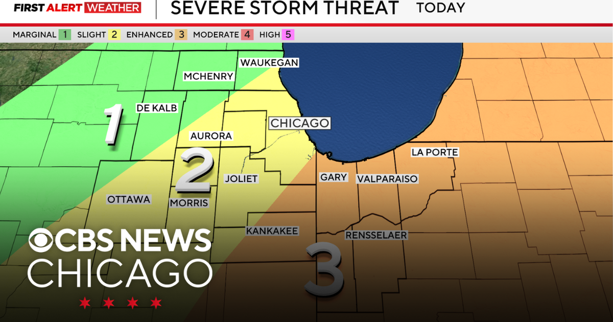 Strong to severe storms Wednesday afternoon, night in Chicago - CBS Chicago