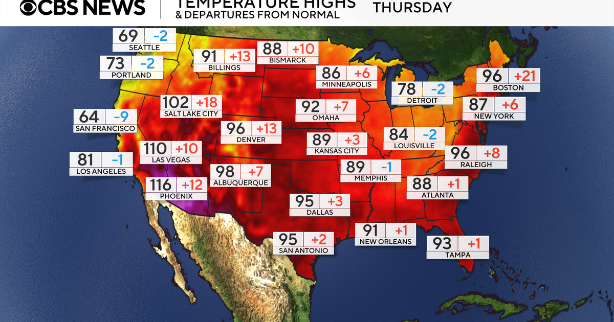 Maps show heat wave forecast across the U.S. Here's what to know. 
