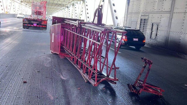 Big rig lost load Bay Bridge 